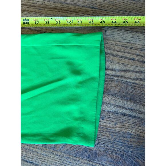 MM6 Maison Martin Margiela Green Satin Wide Leg Pants Trousers Women's Size 30 - Picture 9 of 10